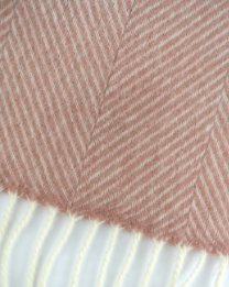 Wolldecke / Kuscheldecke herringbone rosestone - Coudre Berlin