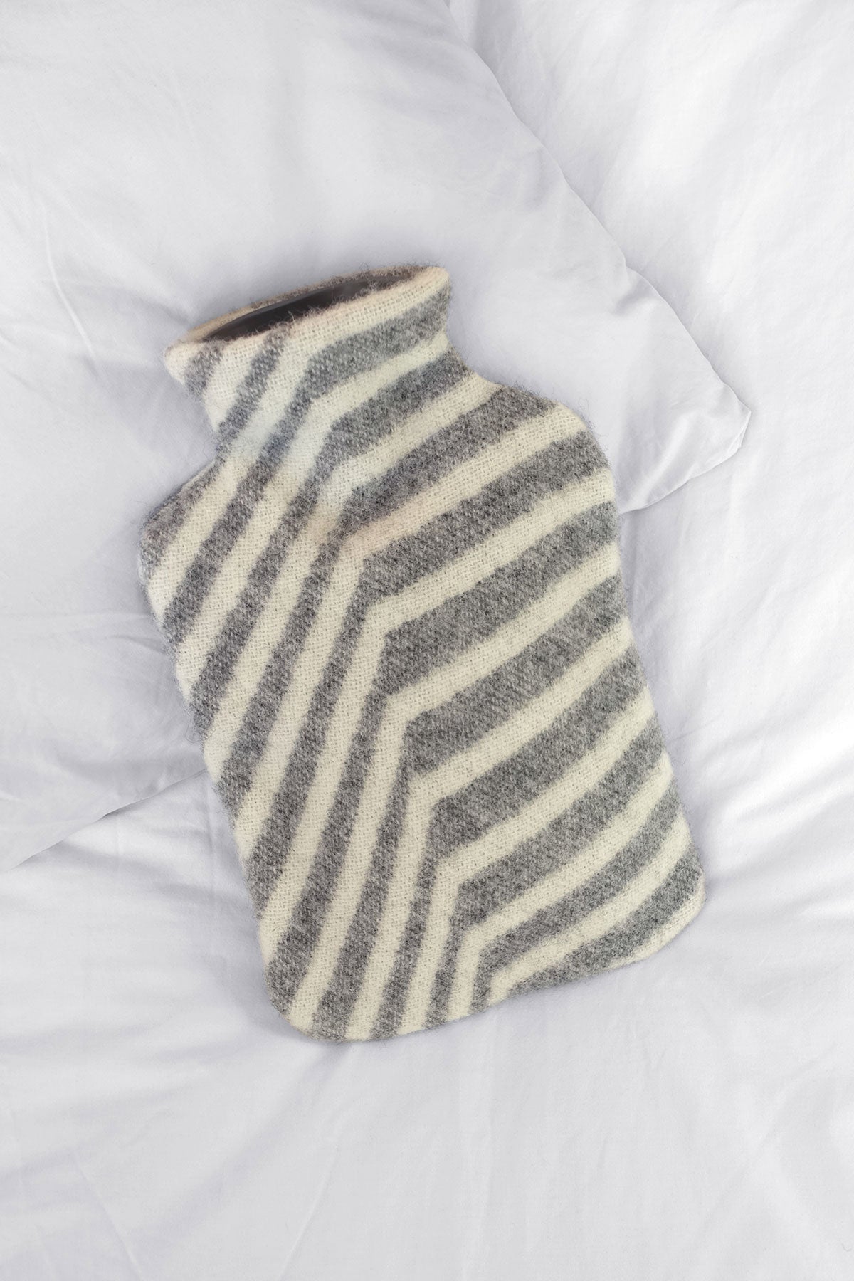 Hot water bottle cover leaves granite