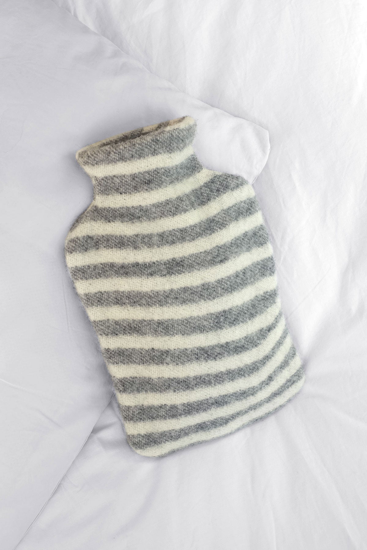 Hot water bottle cover leaves granite