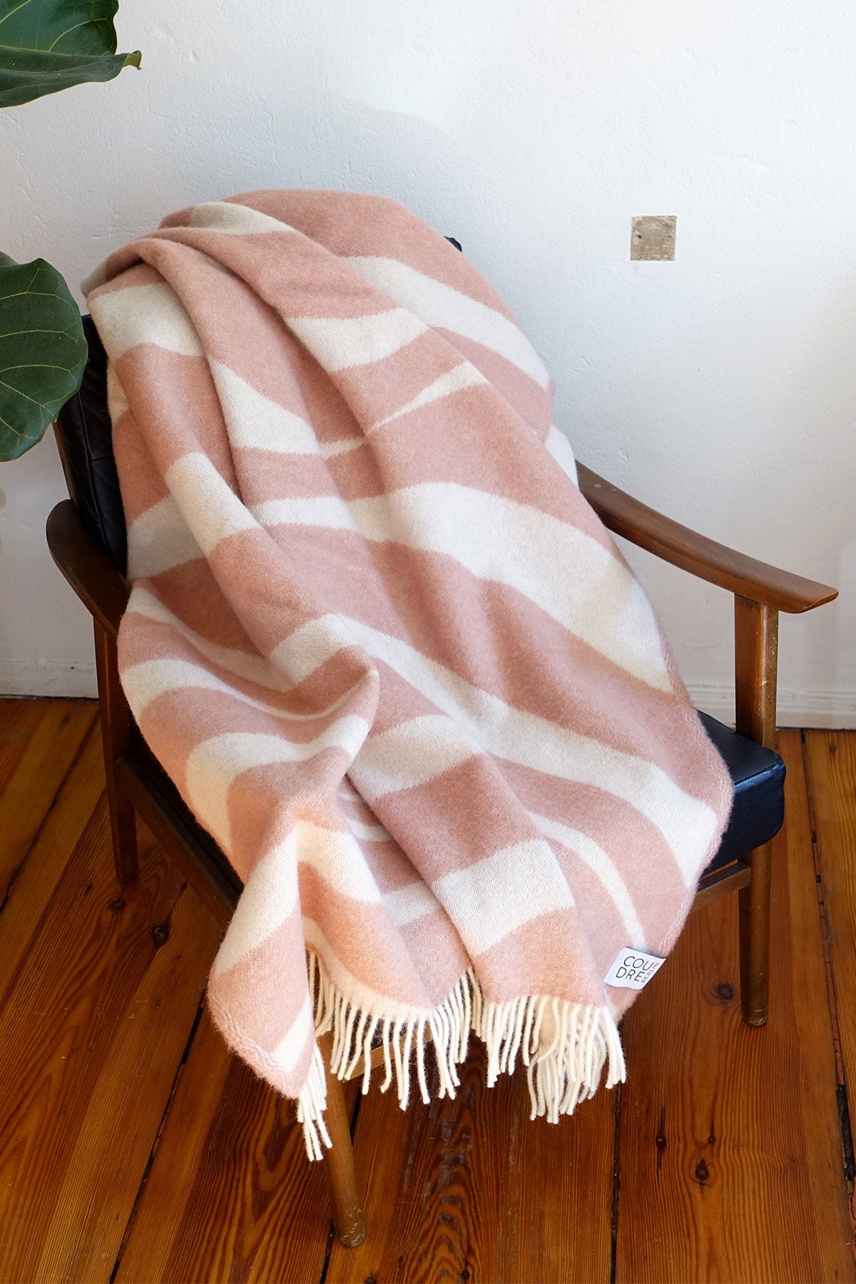 Wool blanket bold dark granite