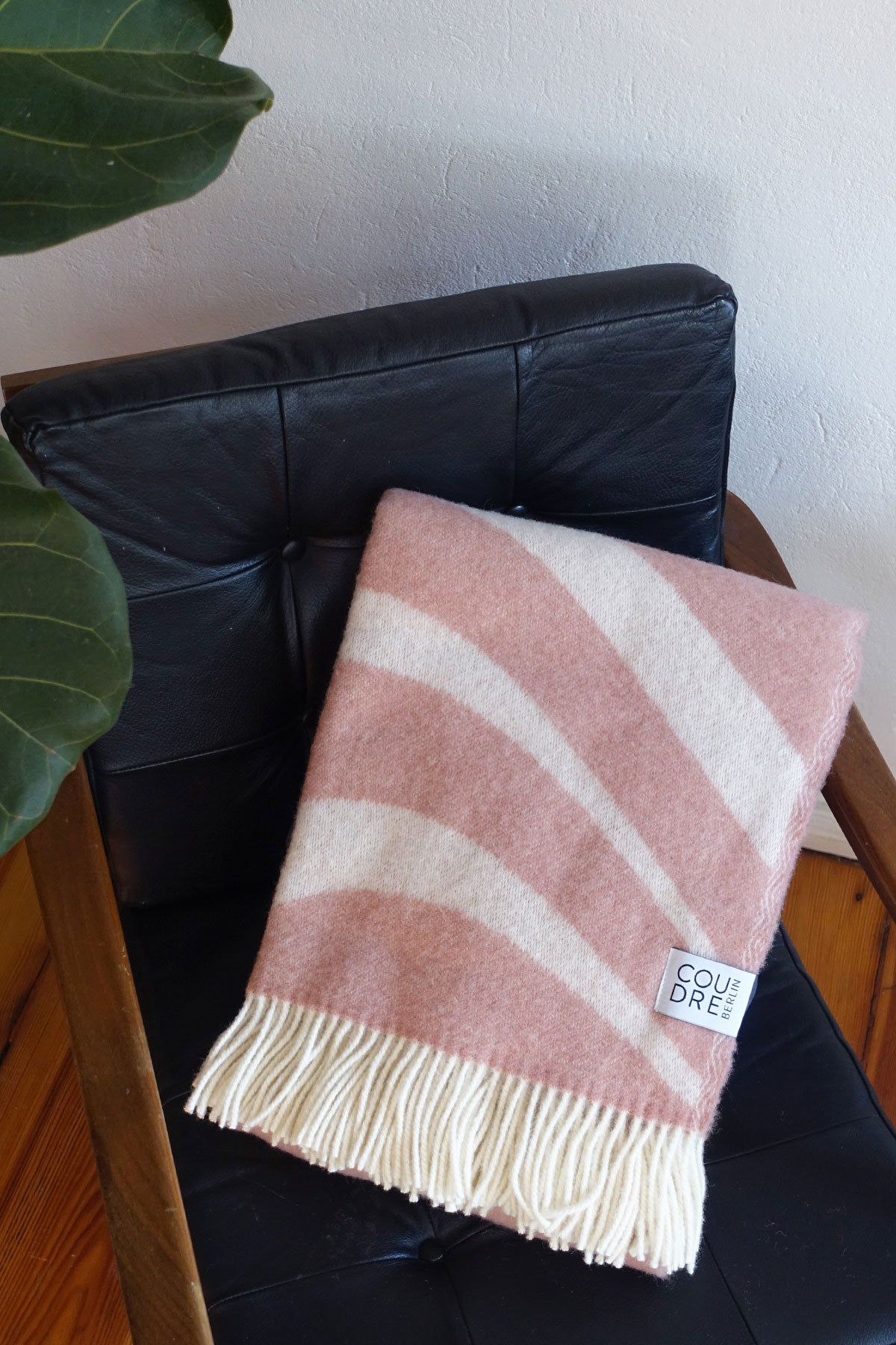 Wool blanket bold dark granite