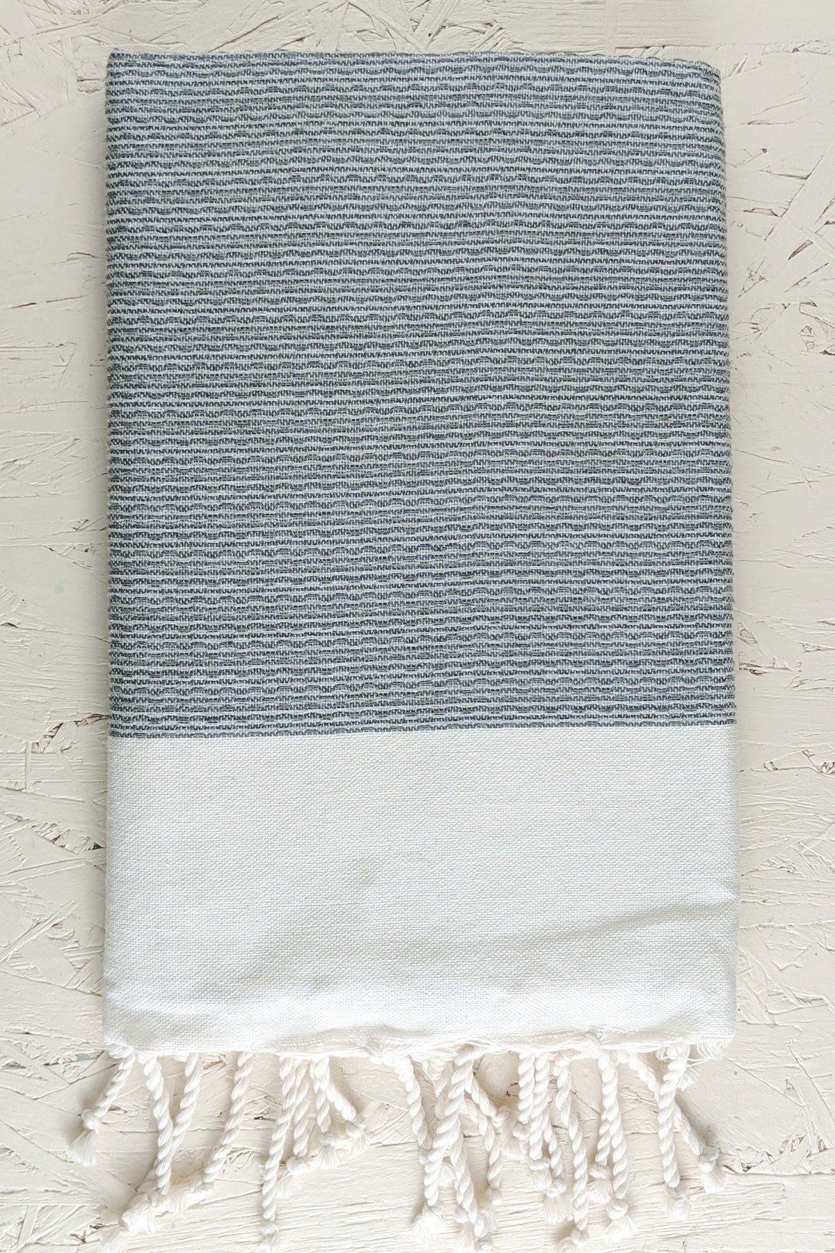 Hamam Blanket gray classic stripe