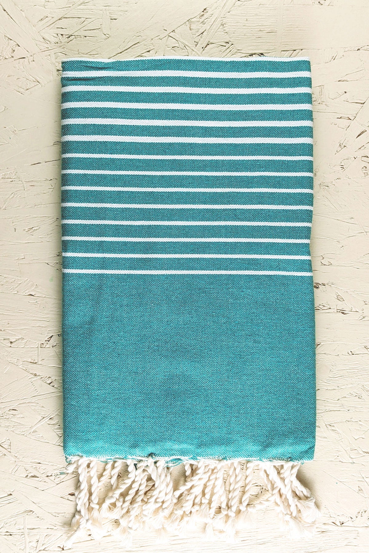Hamam Blanket gradient stripe lagoon turquoise