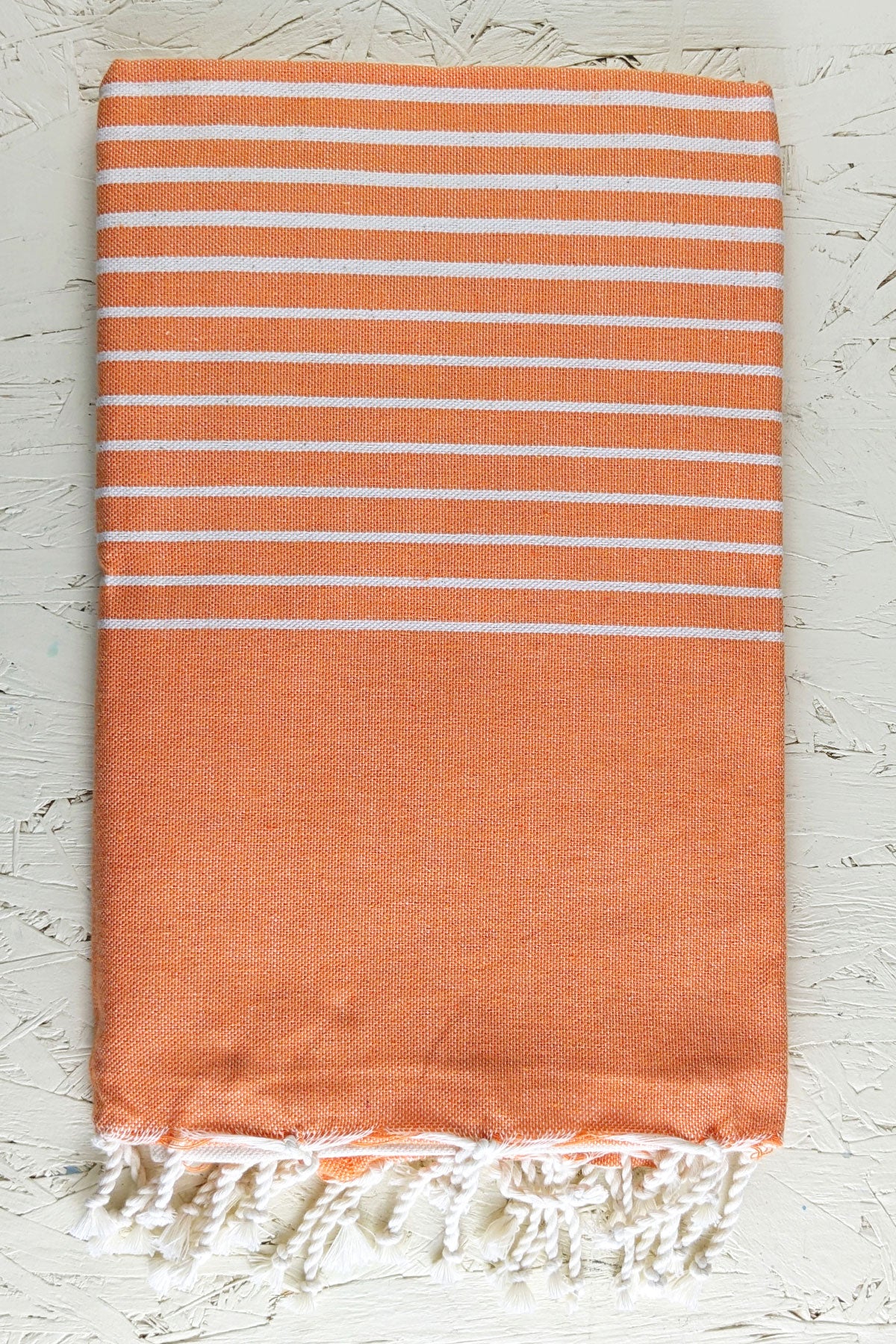 Hamam Blanket  gradient stripe orange - Coudre Berlin