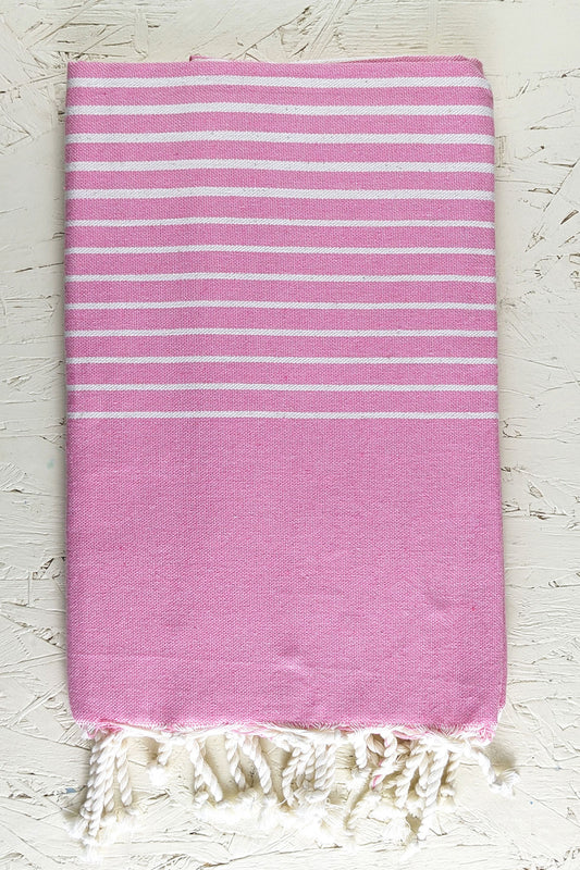 Hamam Blanket gradient stripe rose