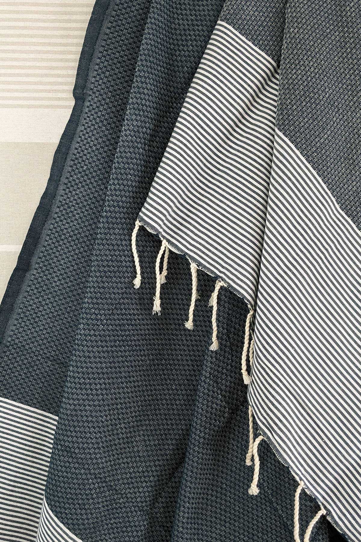 Hammam Blanket honeycomb teal