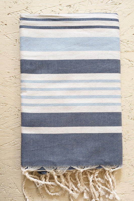 Hammam Blanket honeycomb stripe rose