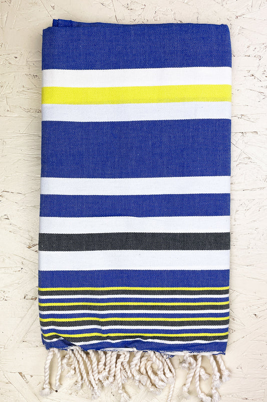 Hammam Blanket honeycomb stripe rose