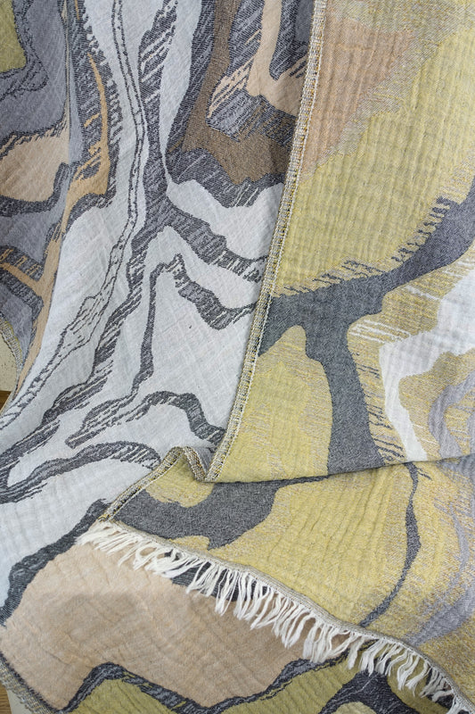 luxurious bath towel reflections mustard ochre anthracite