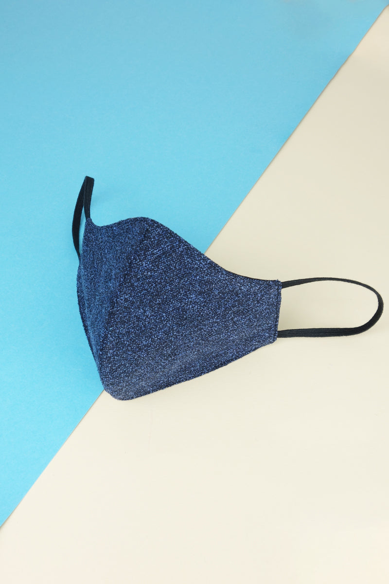 Mund und Nasenschutz blau-schwarz - Coudre Berlin