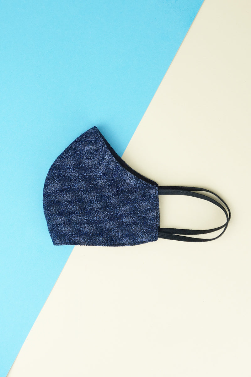 Mund und Nasenschutz blau-schwarz - Coudre Berlin