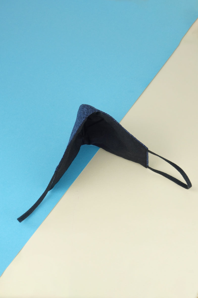 Mund und Nasenschutz blau-schwarz - Coudre Berlin