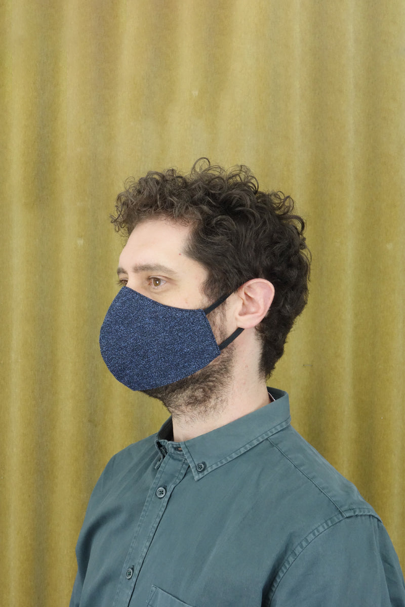 Mund und Nasenschutz blau-schwarz - Coudre Berlin