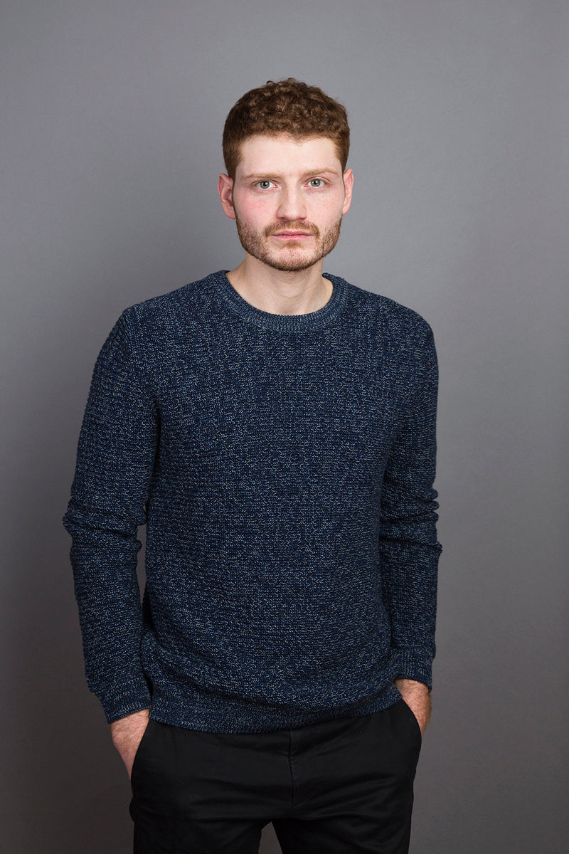 Rib Sweater dark ocean - Coudre Berlin