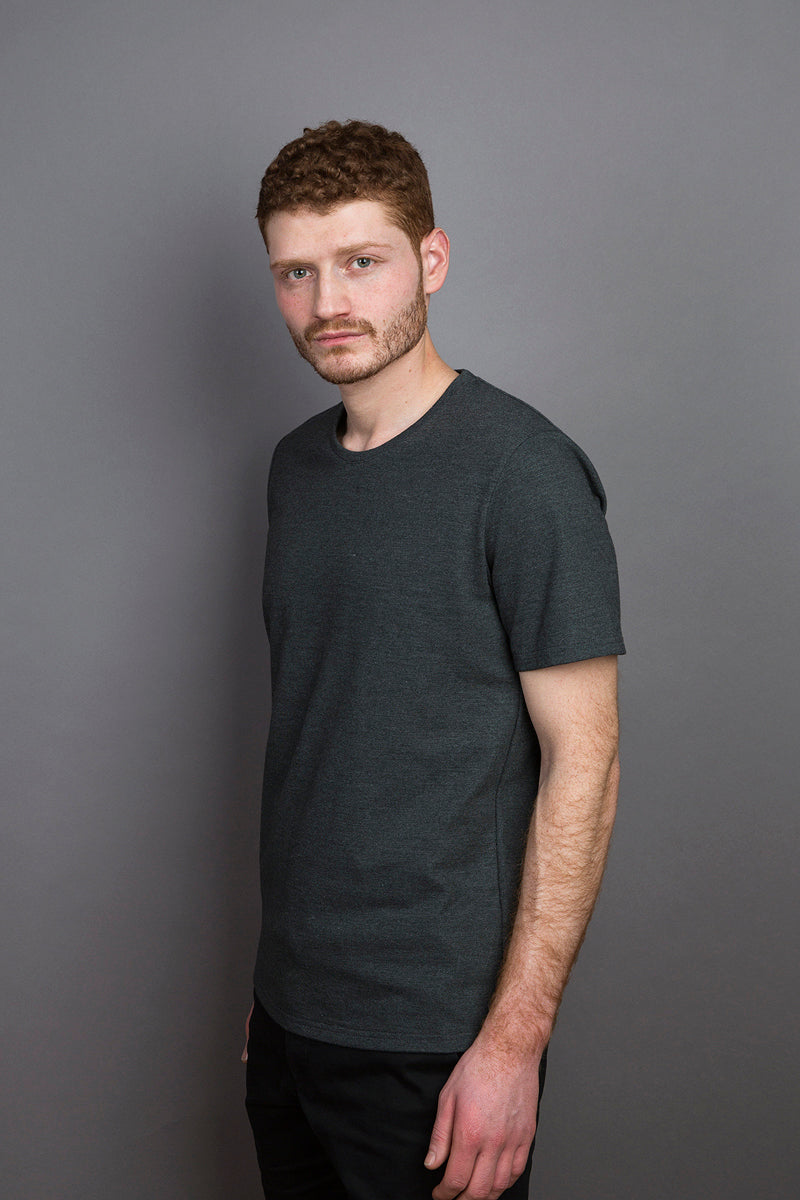 Pique Loose Fit T-Shirt graphite - Coudre Berlin