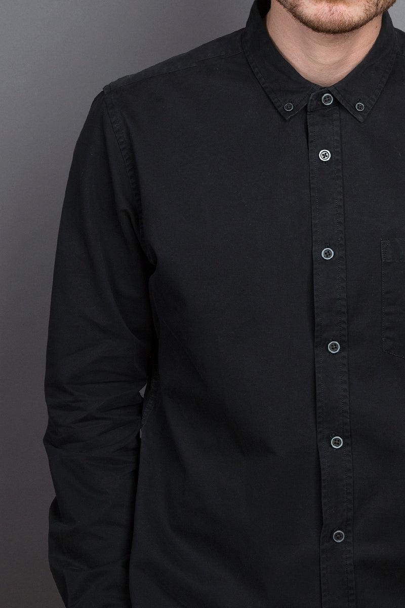 Garment Dye Shirt Charcoal - Coudre Berlin