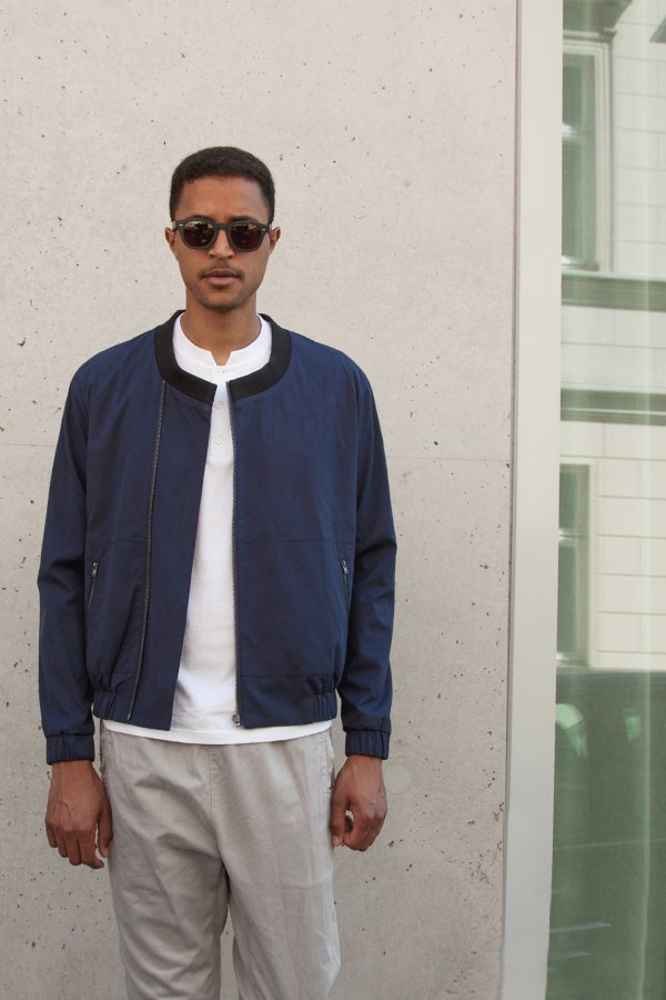 V-Neck Bomber Jacket - Coudre Berlin