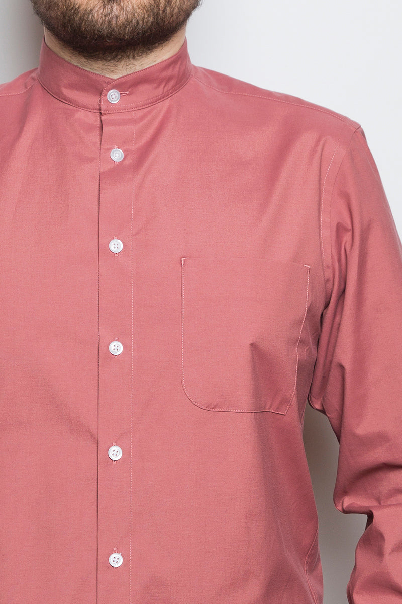 Band Collar Shirt beryll - Coudre Berlin