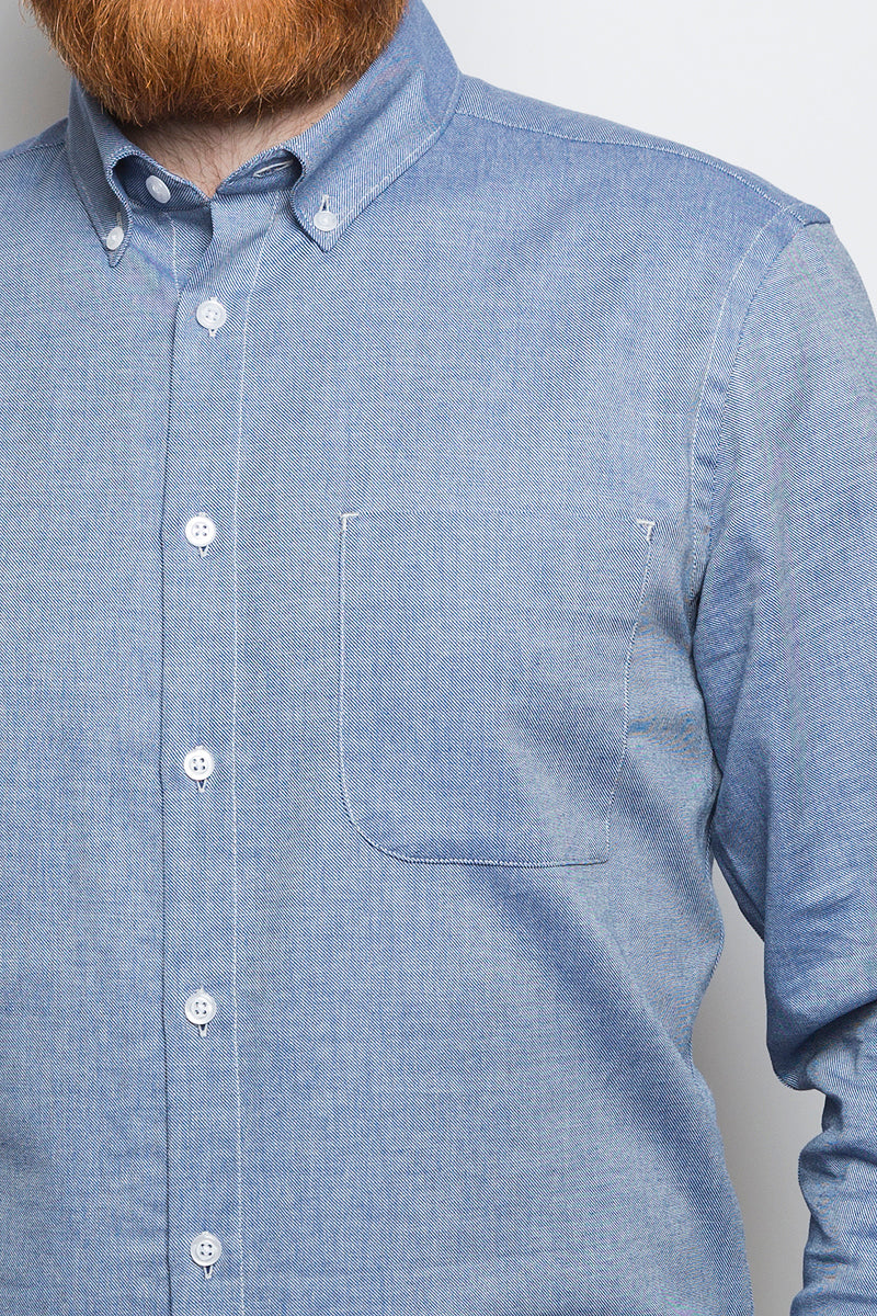 Button Down Shirt denim twill light blue - Coudre Berlin