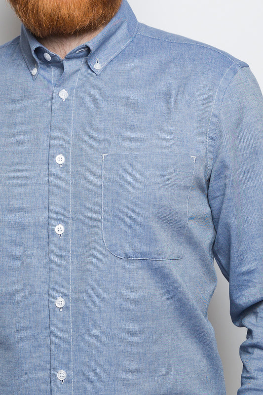 Button Down Shirt denim twill light blue - Coudre Berlin