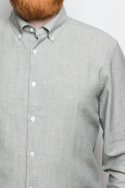Button Down Shirt pebble - Coudre Berlin