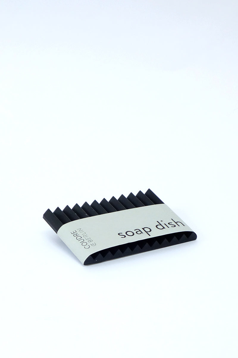 schwarze Seifenschale / black soap dish - Coudre Berlin