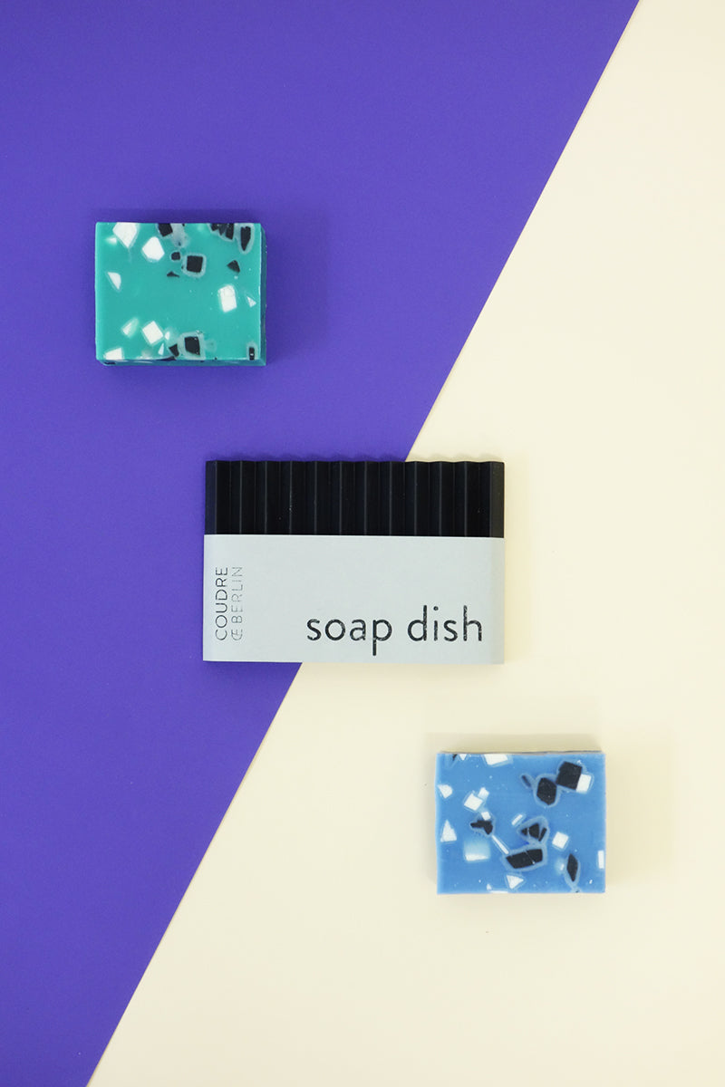 schwarze Seifenschale / black soap dish - Coudre Berlin