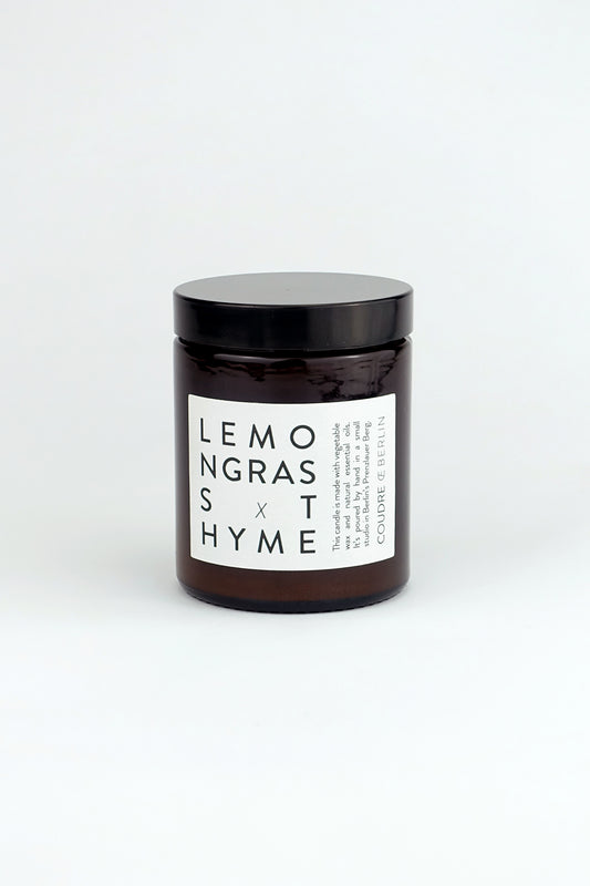 lemongrass x thyme / ESSENTIALS Duftkerze - Coudre Berlin