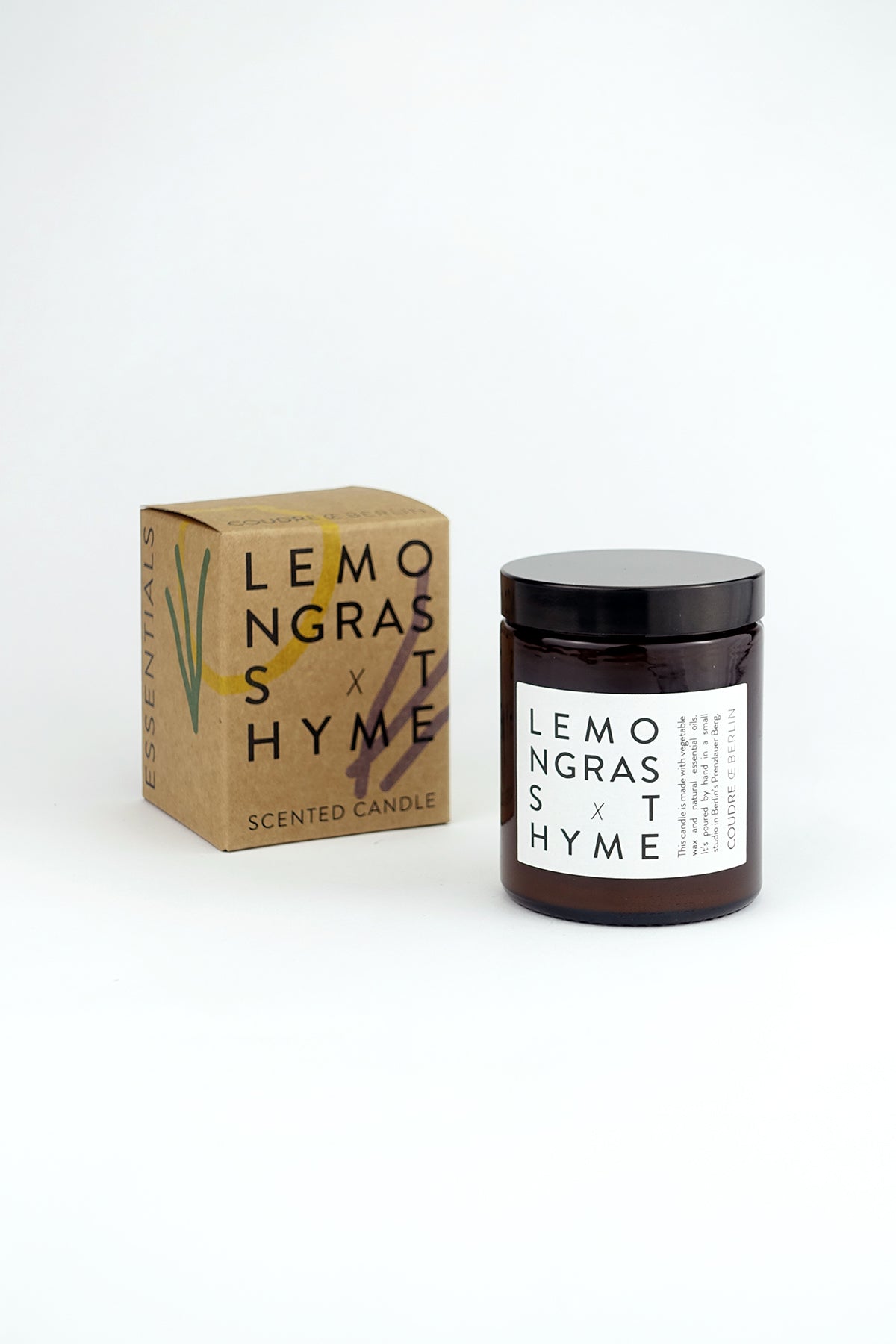 lemongrass x thyme / ESSENTIALS Duftkerze - Coudre Berlin