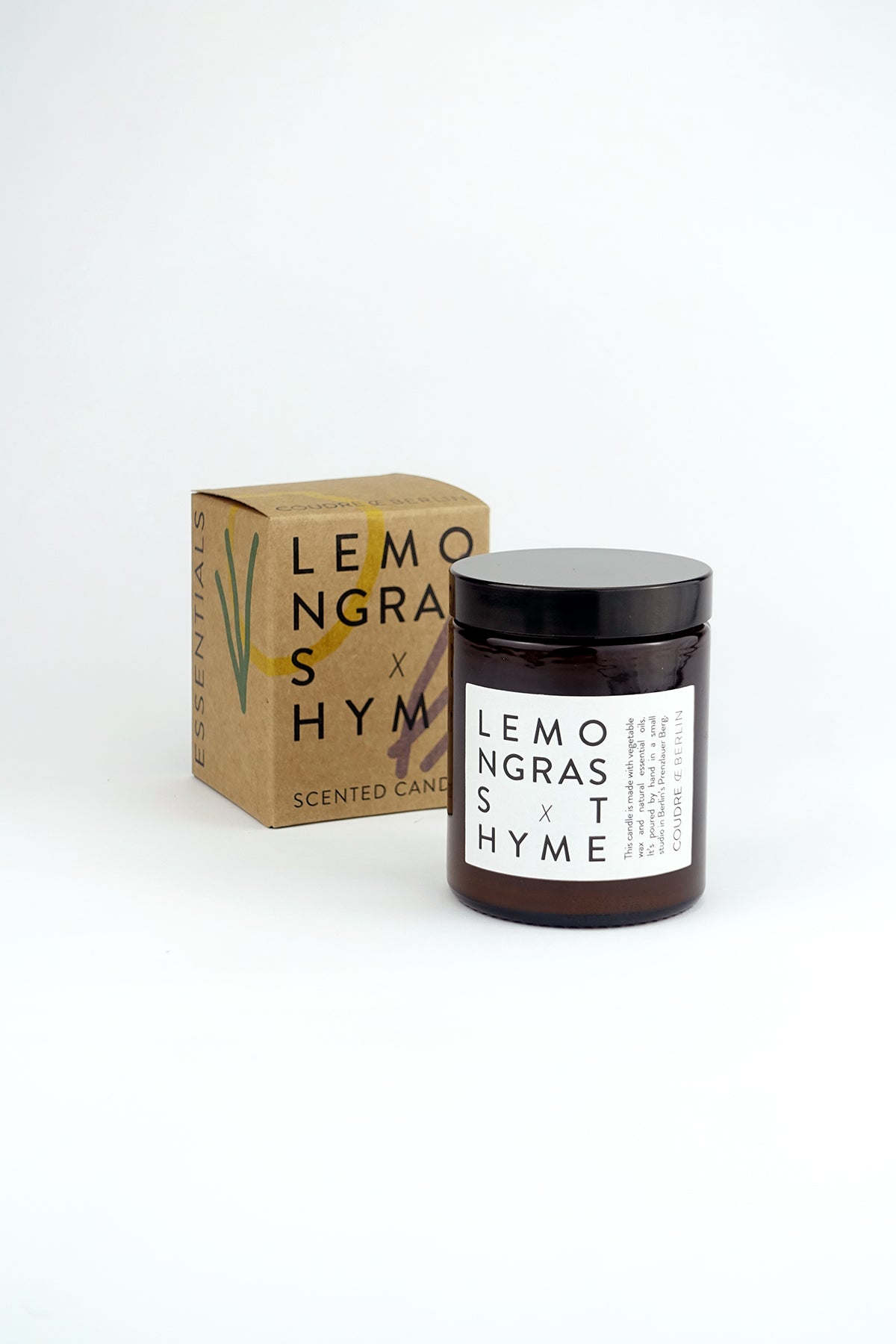 lemongrass x thyme / ESSENTIALS Duftkerze - Coudre Berlin