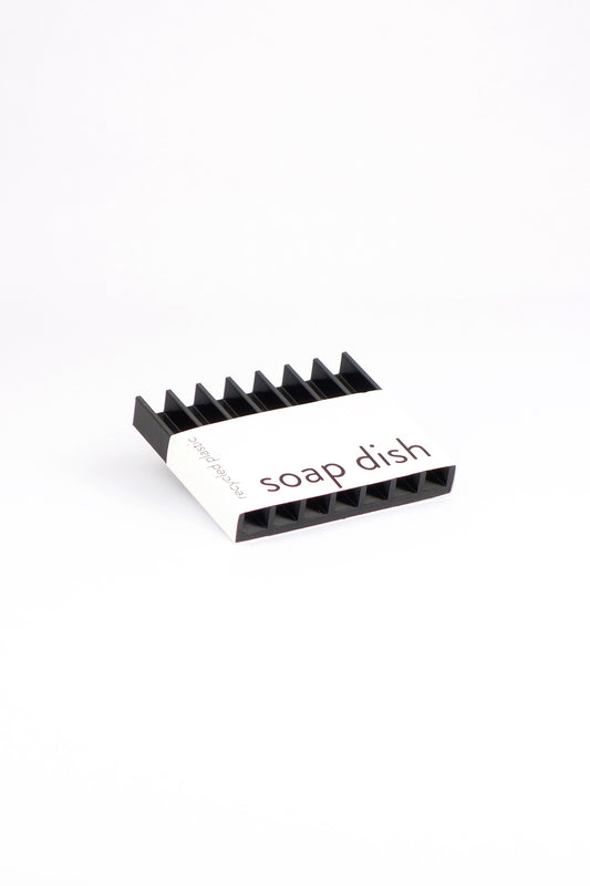 Seifenschale aus recyceltem PET / recycled PET soap dish sepia black reef - Coudre Berlin