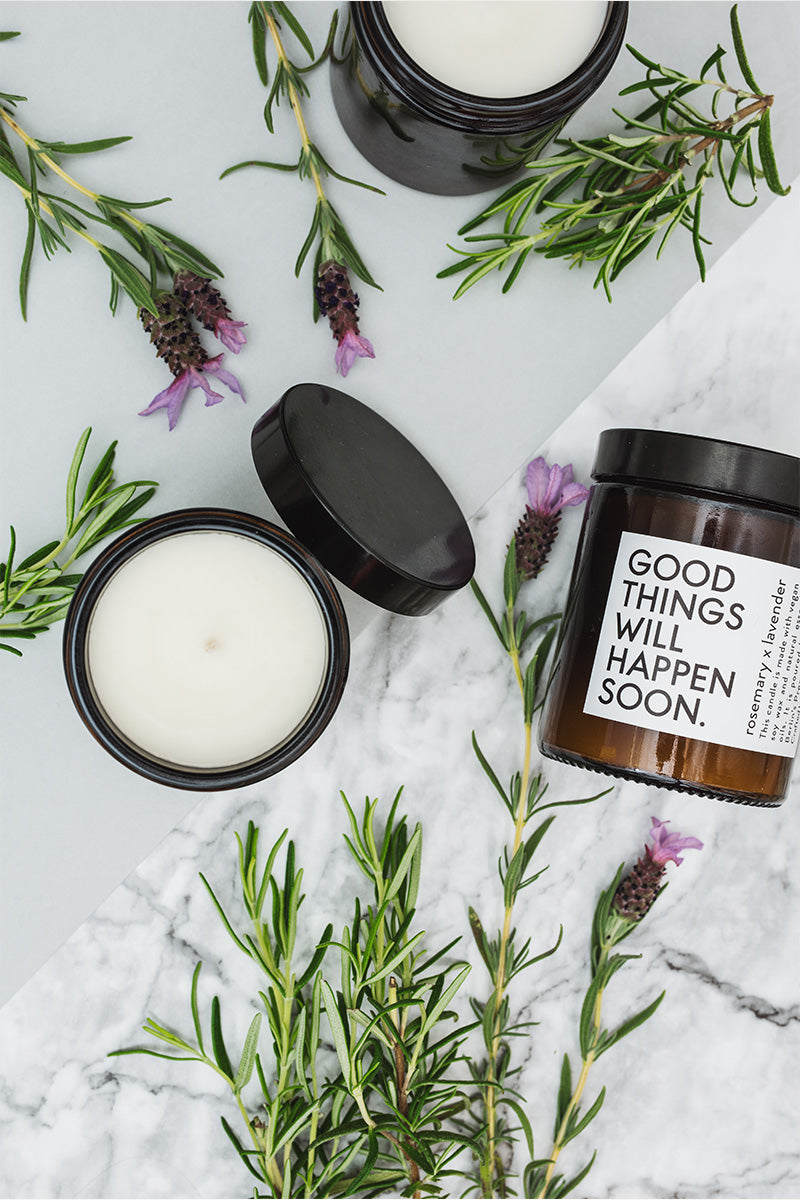 Good things ... Candle rosemary x lavender / ESSENTIALS Duftkerze - Coudre Berlin