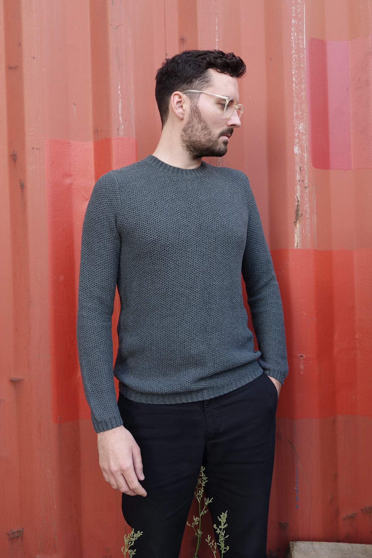 Loops Sweater blue smoke - Coudre Berlin