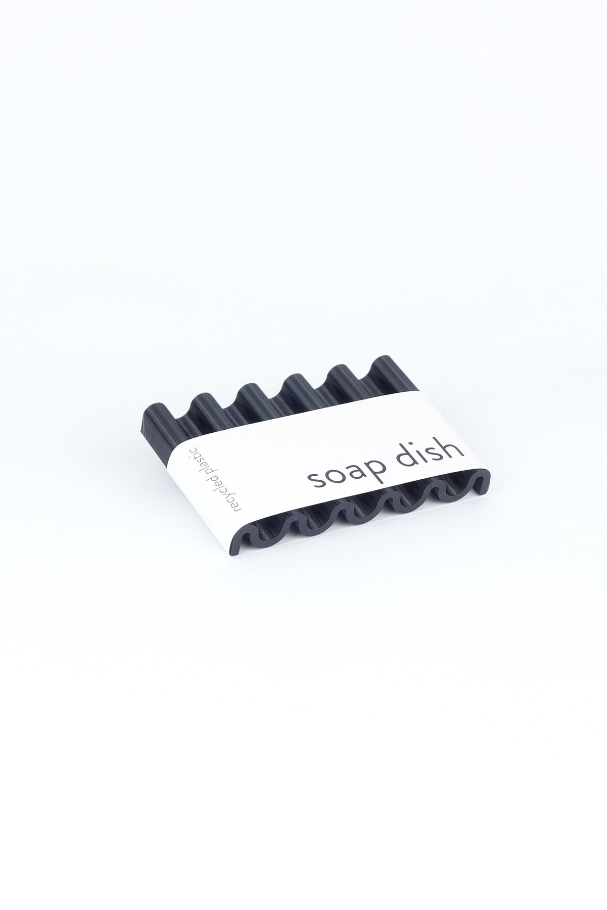 Seifenschale aus recyceltem PET / recycled PET soap dish sepia black onda - Coudre Berlin