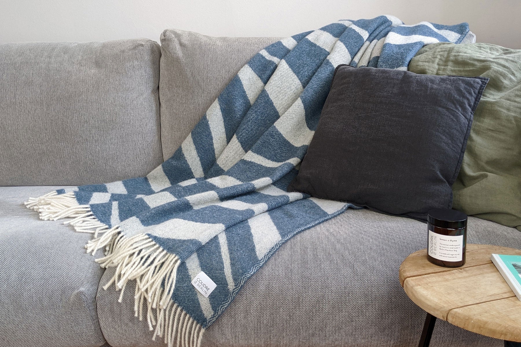 Wolldecke / Kuscheldecke bold lake - Coudre Berlin