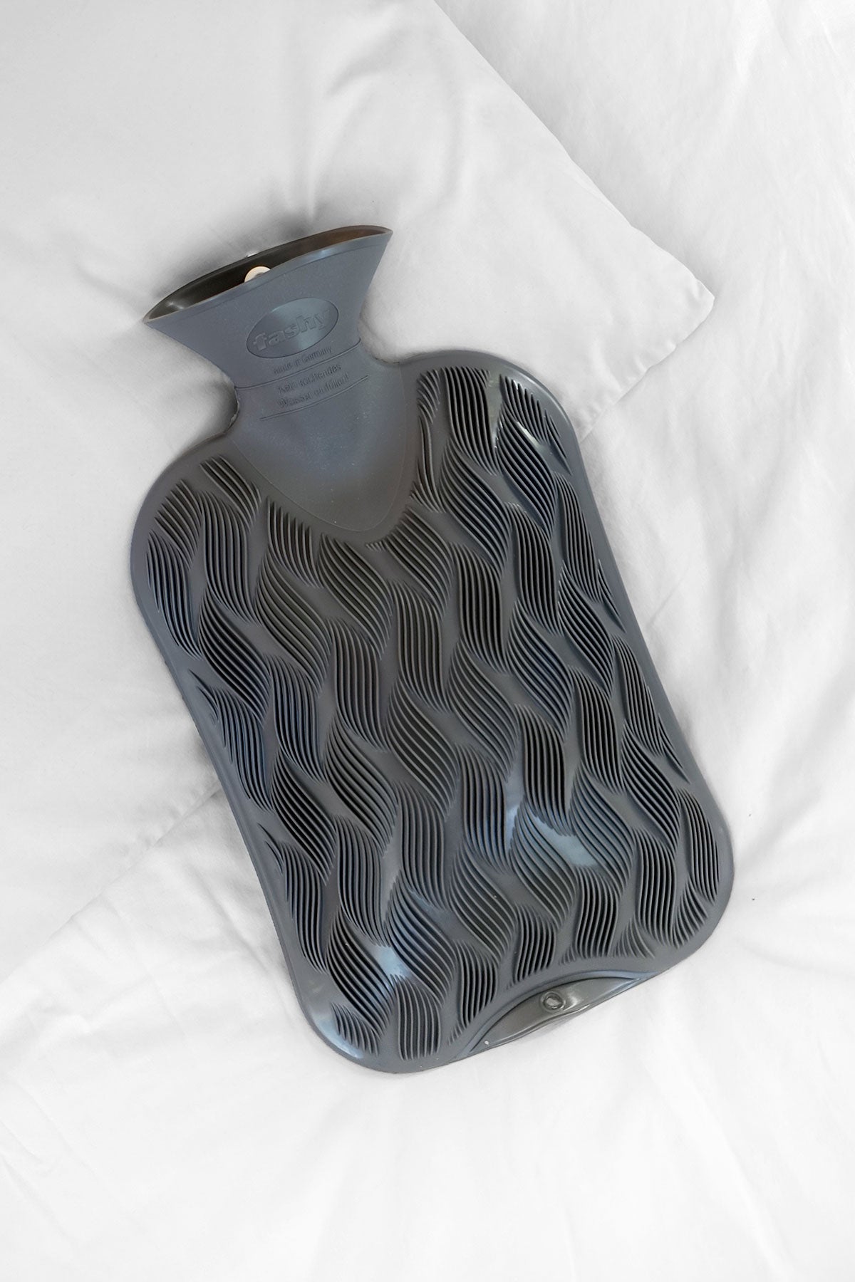 Hot water bottle cover leaves granite 