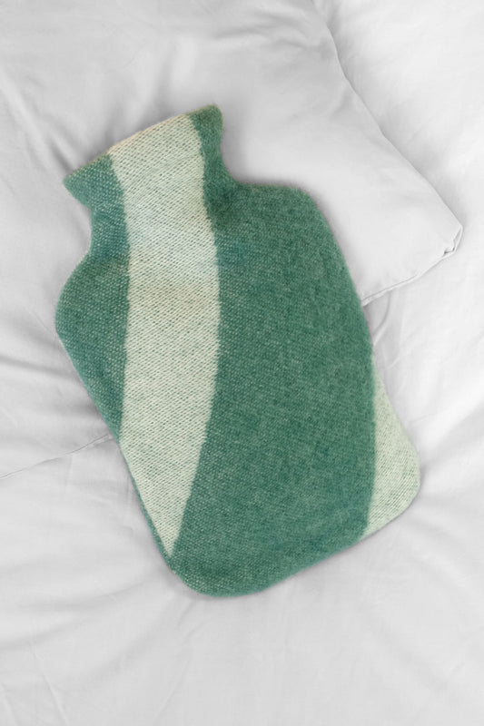 Hot water bottle cover / hot water bottle cover bold greenstone 