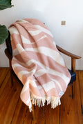 Wool blanket / cuddly blanket bold rosestone 