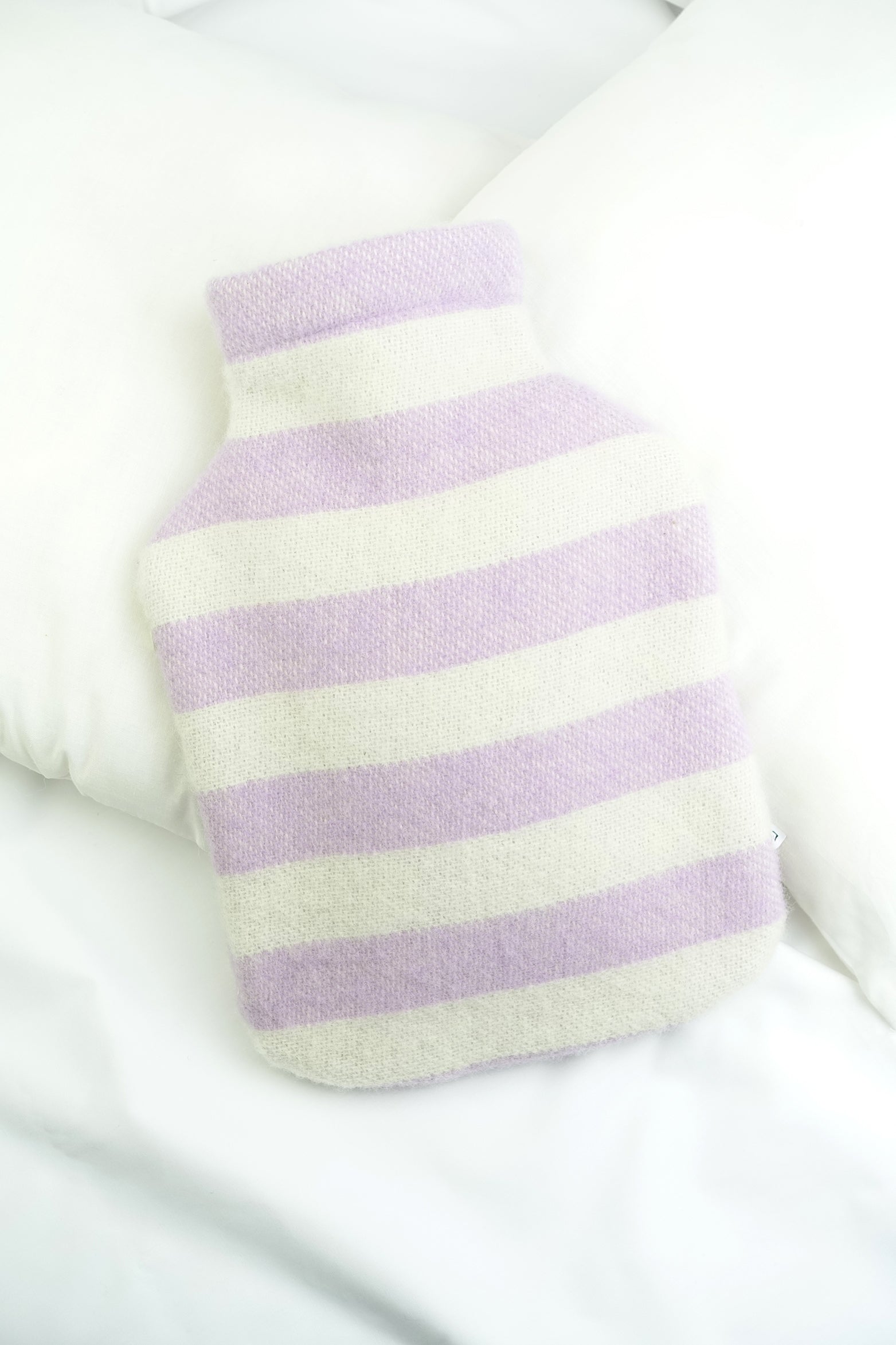 Housse de bouillotte STRIPES greenstone / rose