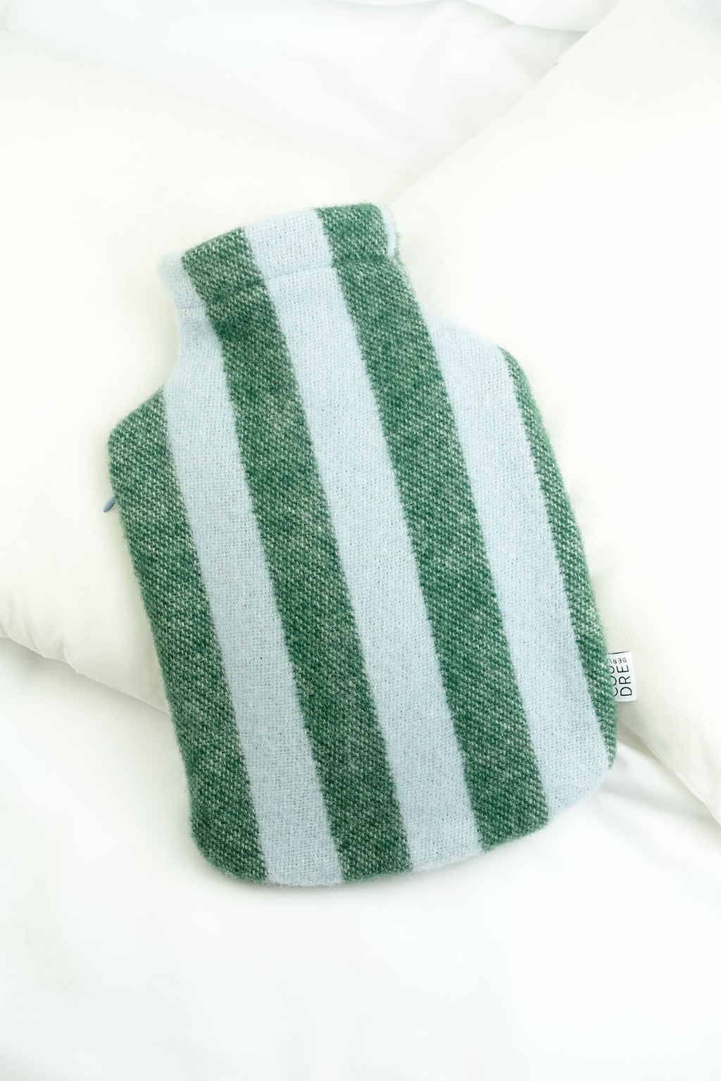 Housse de bouillotte STRIPES greenstone / rose