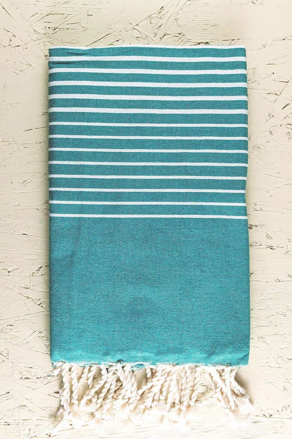 Hamam Blanket gradient stripe lagoon turquoise