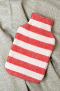 Housse de bouillotte STRIPES tomato / off white