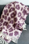 Couverture en laine FRANK petrol / sage