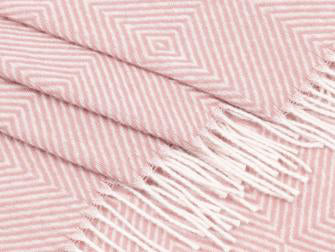Wolldecke / Kuscheldecke diamond rosestone