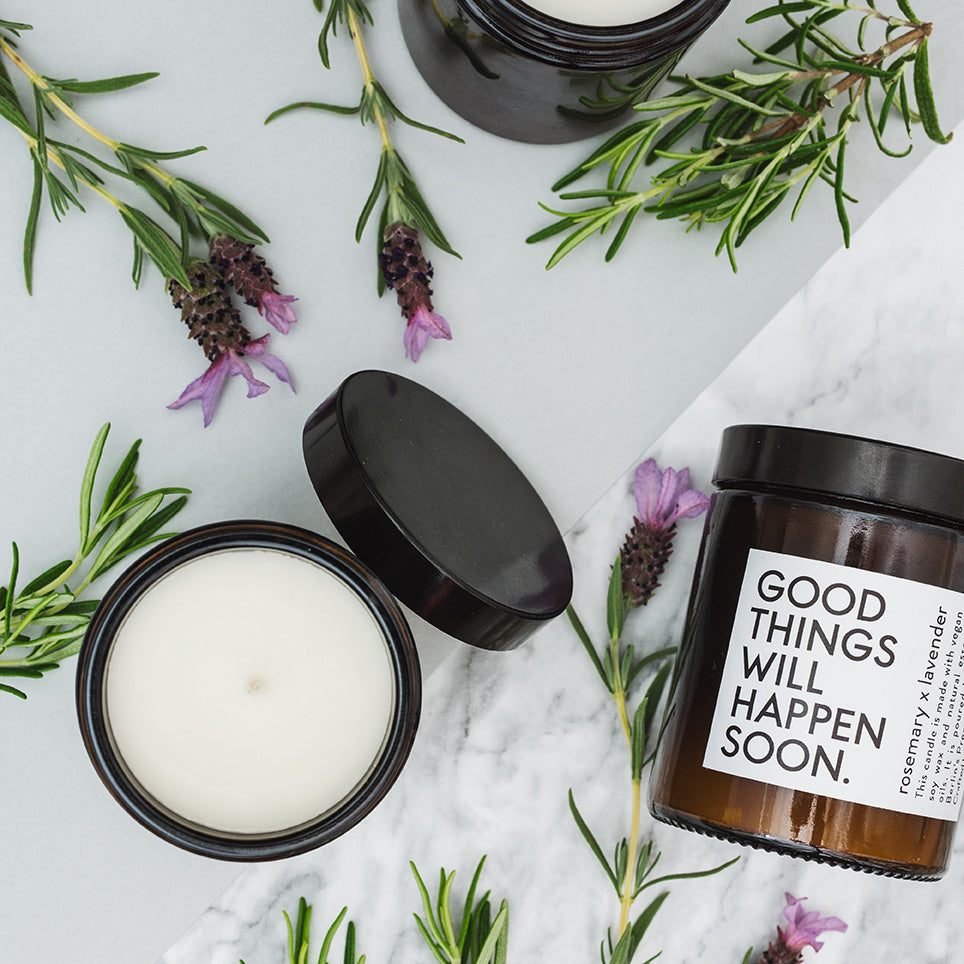 Good Things Will happen Soon Rosemary x Lavender Duftkerze