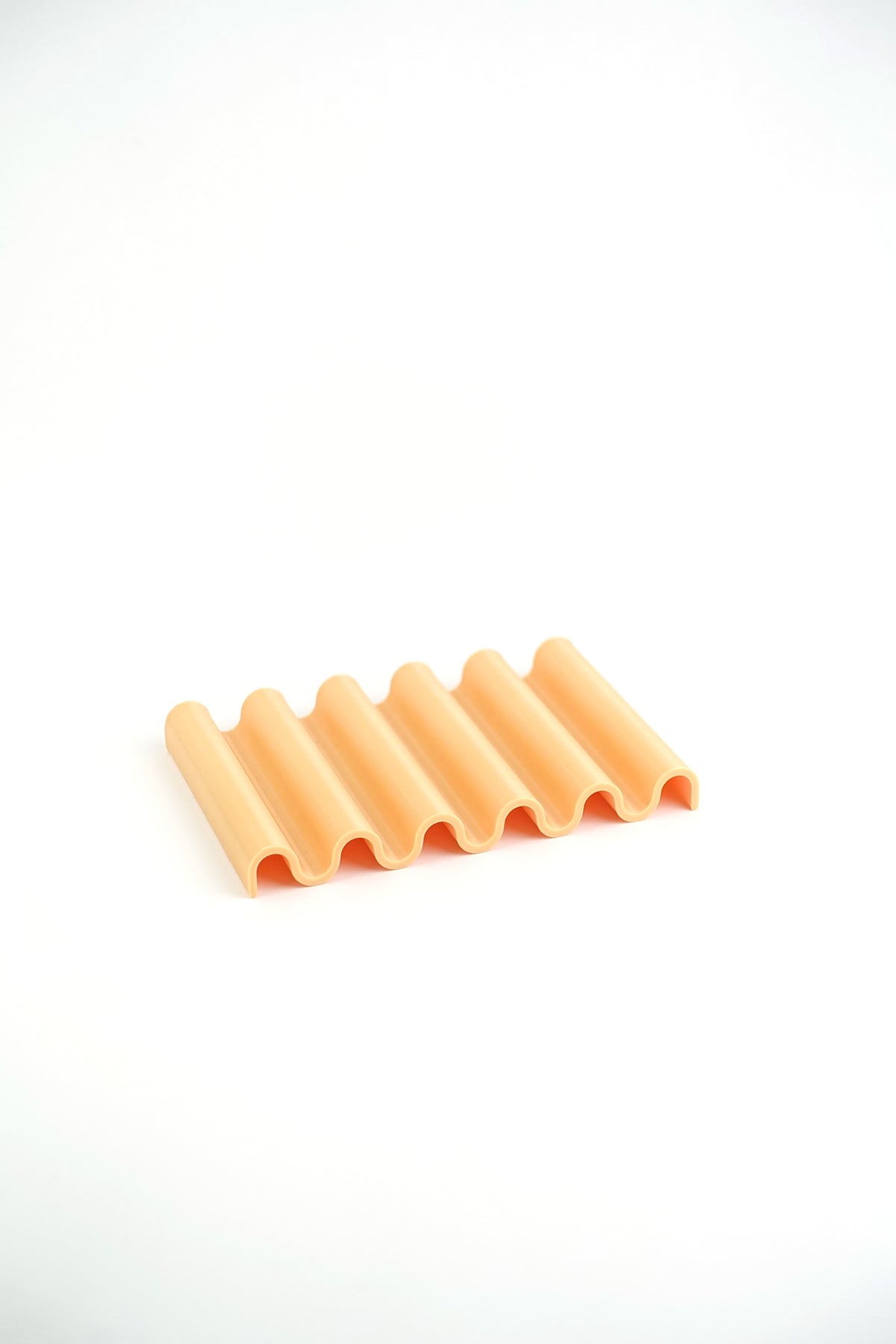 Seifenschale aus recyceltem PET apricot onda