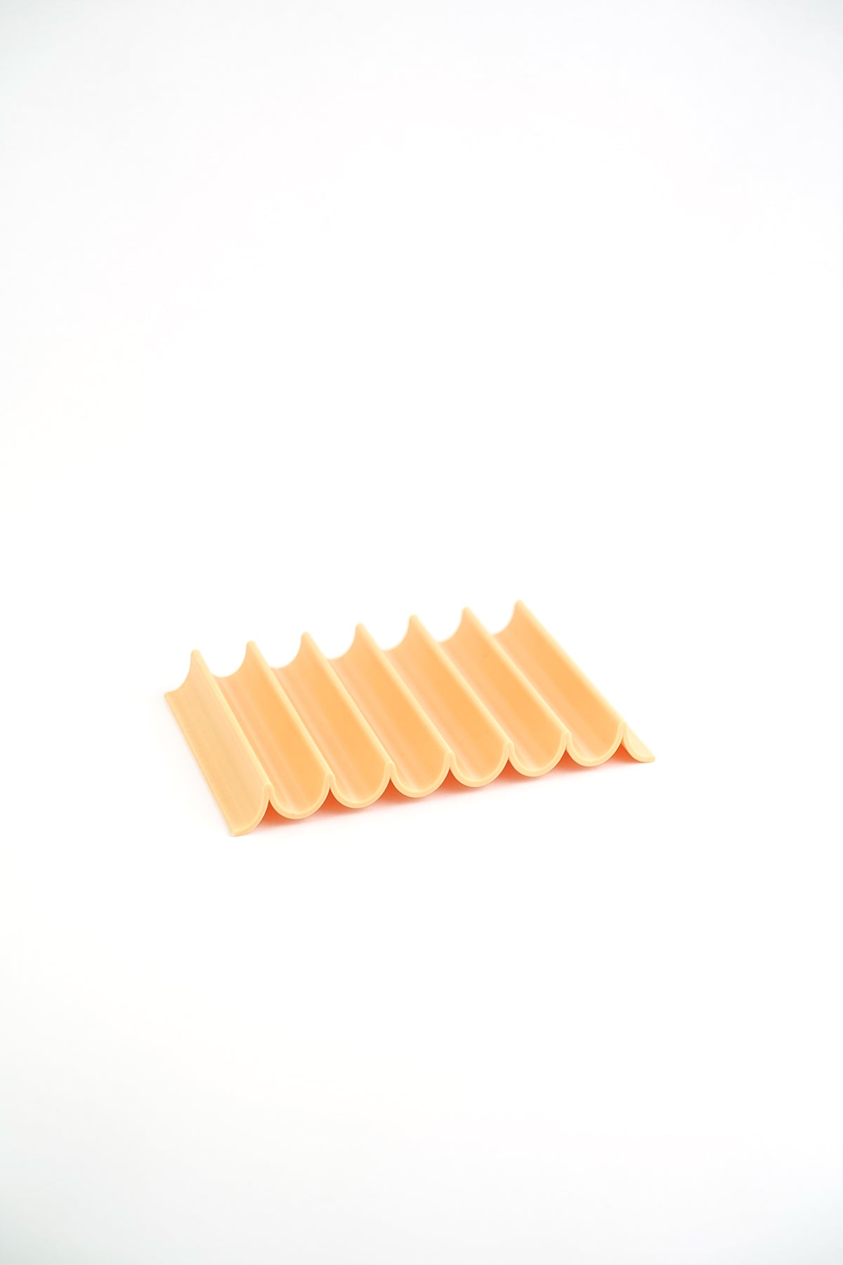 Seifenschale aus recyceltem PET apricot wave