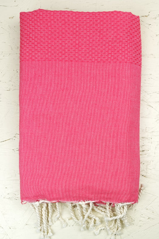 Hamam Blanket honeycomb pink