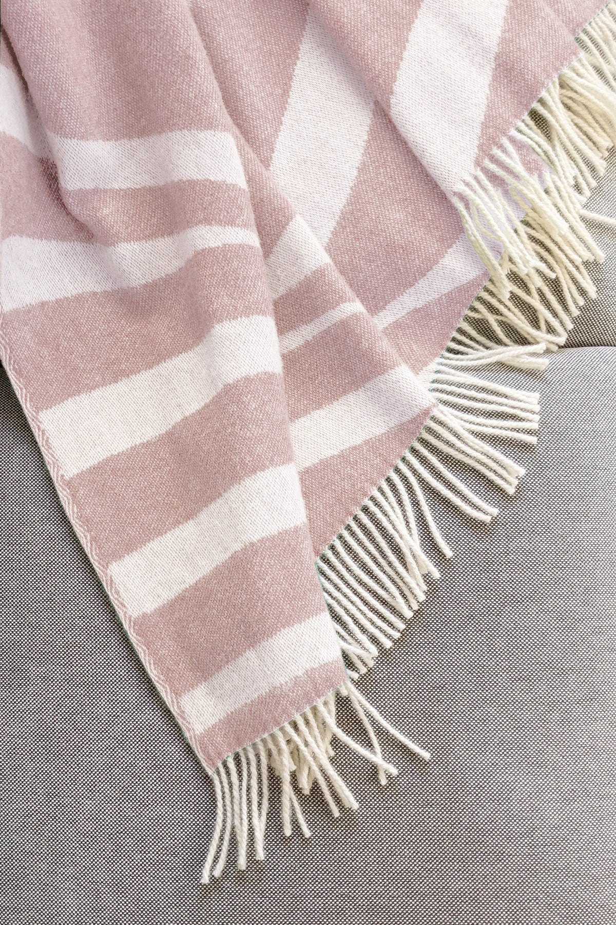 Couverture en laine bold rosestone