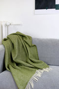 Wolldecke / Kuscheldecke herringbone moss - Coudre Berlin